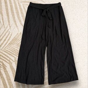 Paradise USA Open Knit Tie Waist Swim Cover Pants  Women’s M (8/10) Black